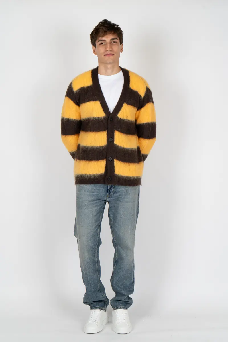 Cardigan con motivo a righe