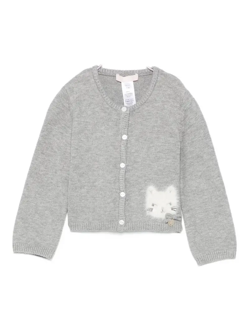 Cardigan grigio per neonata