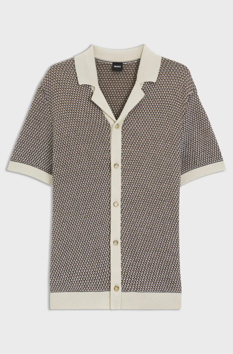 Cardigan in maglia regular fit in cotone