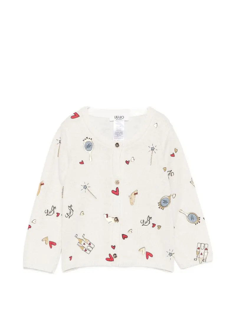 Cardigan latte per neonata