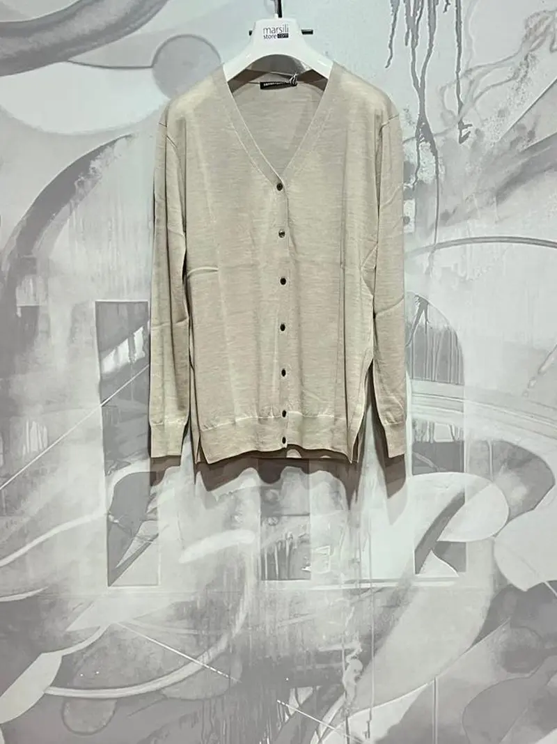cardigan merinos con spacchi