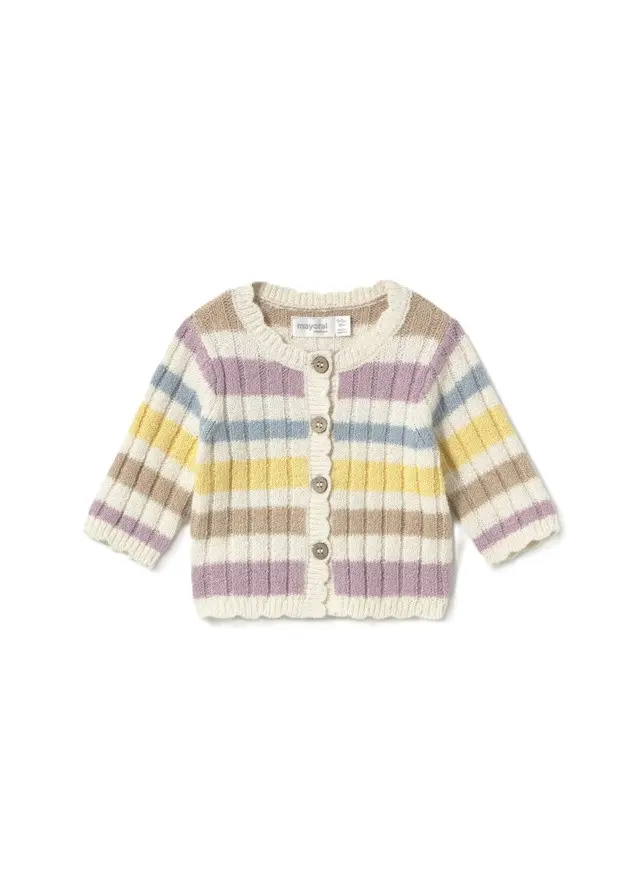 Cardigan multicolor per neonata