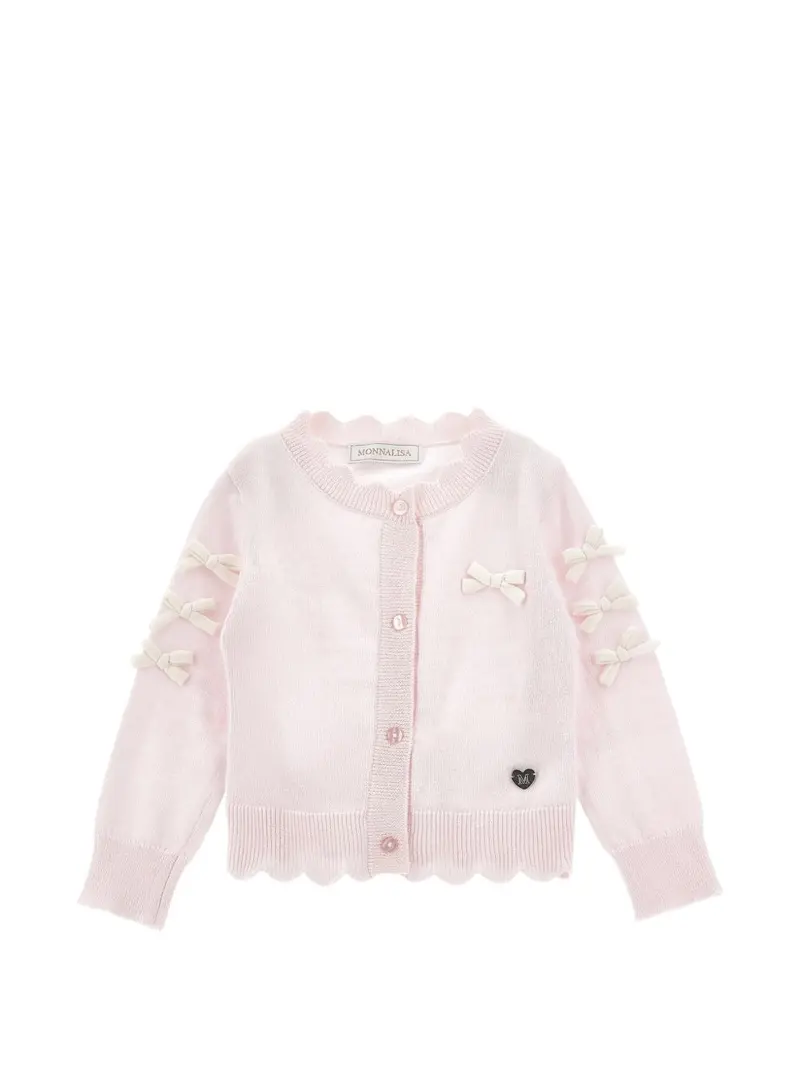 Cardigan rosa chiaro per neonata