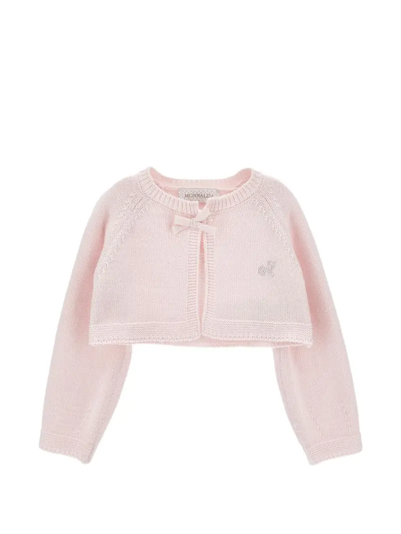 Cardigan rosa chiaro per neonata