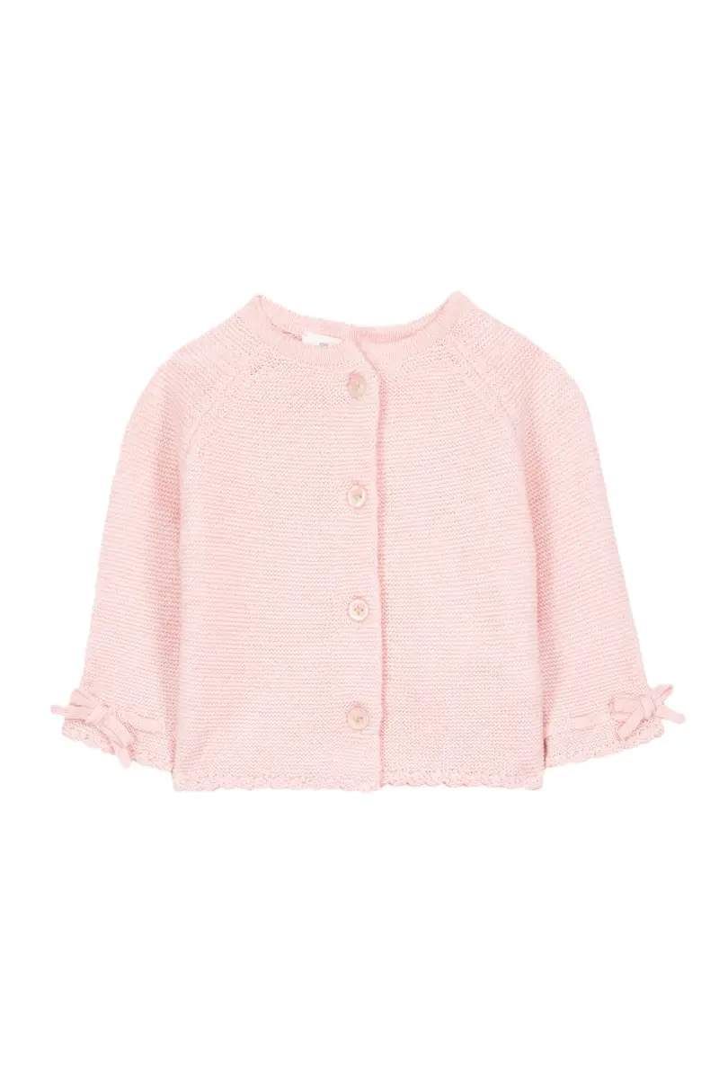 Cardigan rosa per neonata