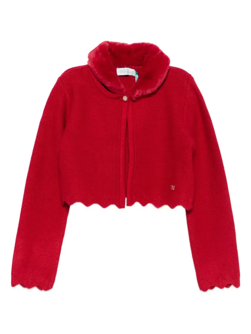 Cardigan rosso per bambina