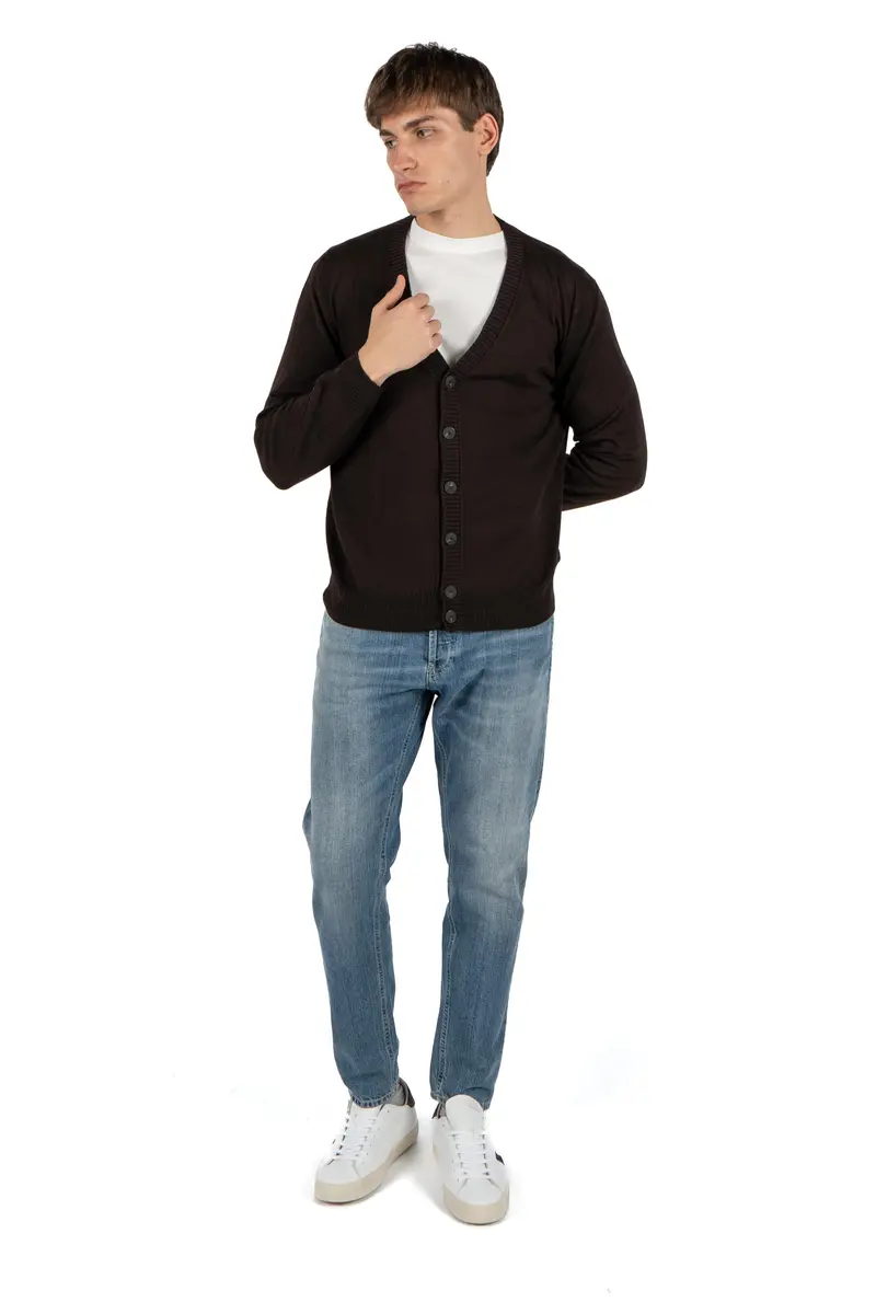 Cardigan scollo a V