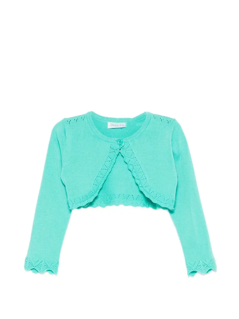 Cardigan verde per neonata