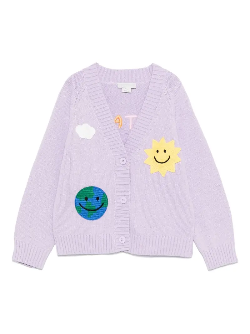 Cardigan viola per bambina