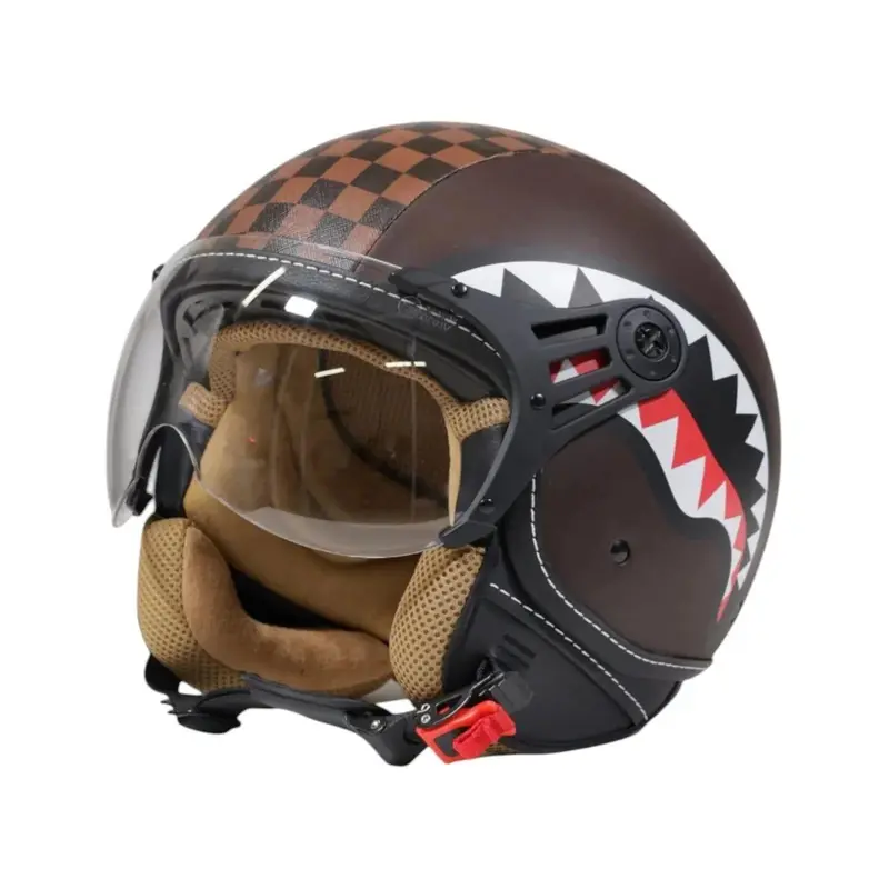 Casco Sprayground x Acerbis marrone open face