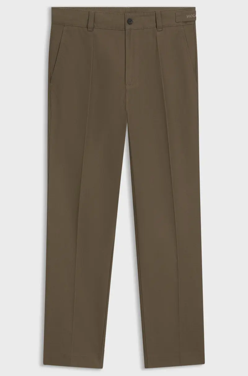 Chino slim fit in twill di cotone mercerizzato