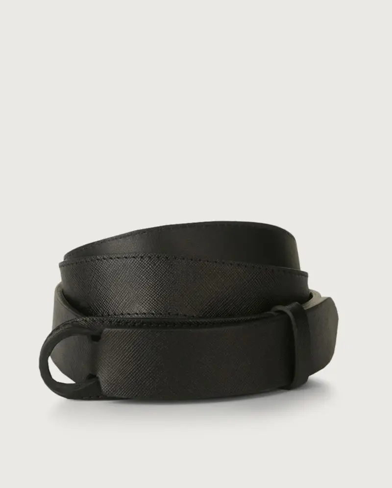 cintura nobuckle in saffiano