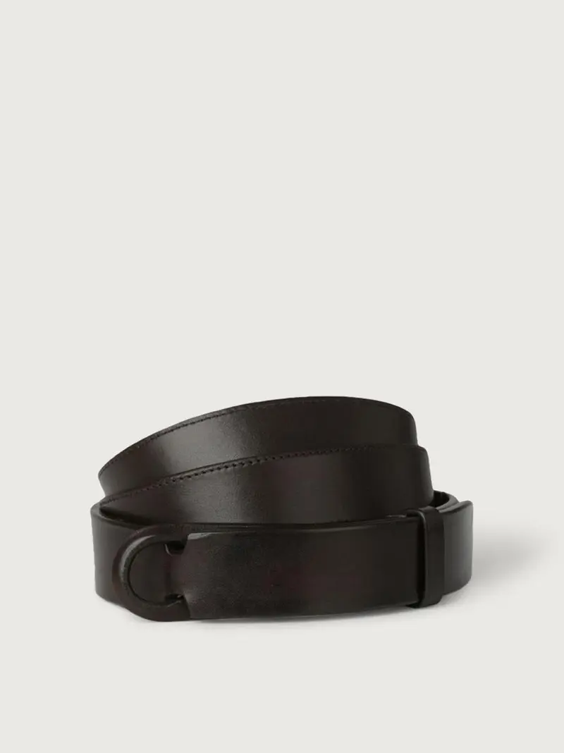cintura nobuckle pelle