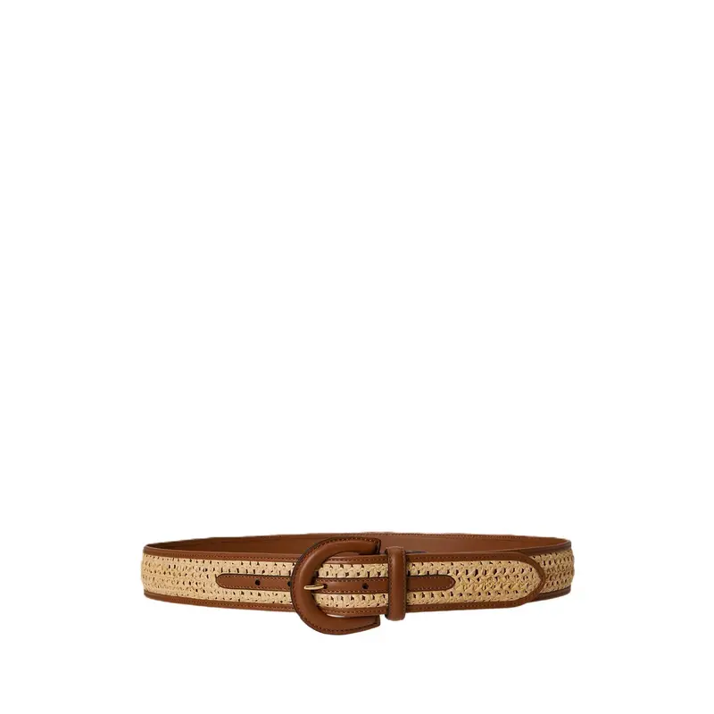 Citnura Crescent buckle straw-leather