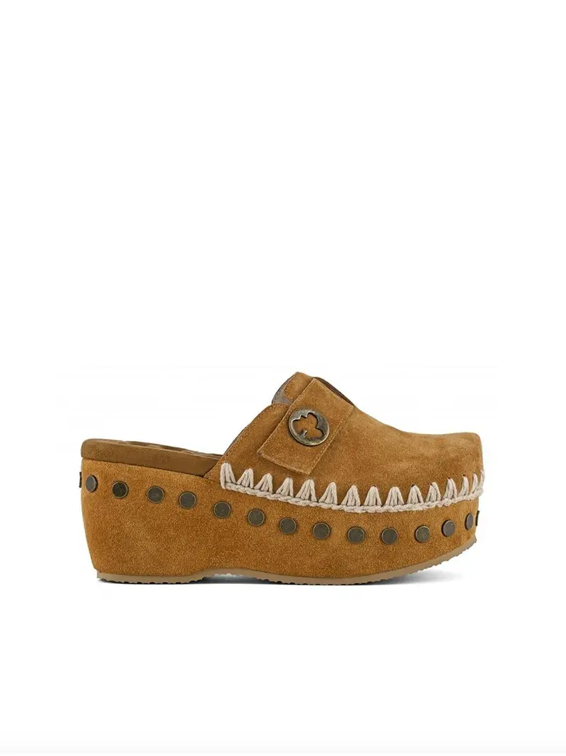 clog plain suede