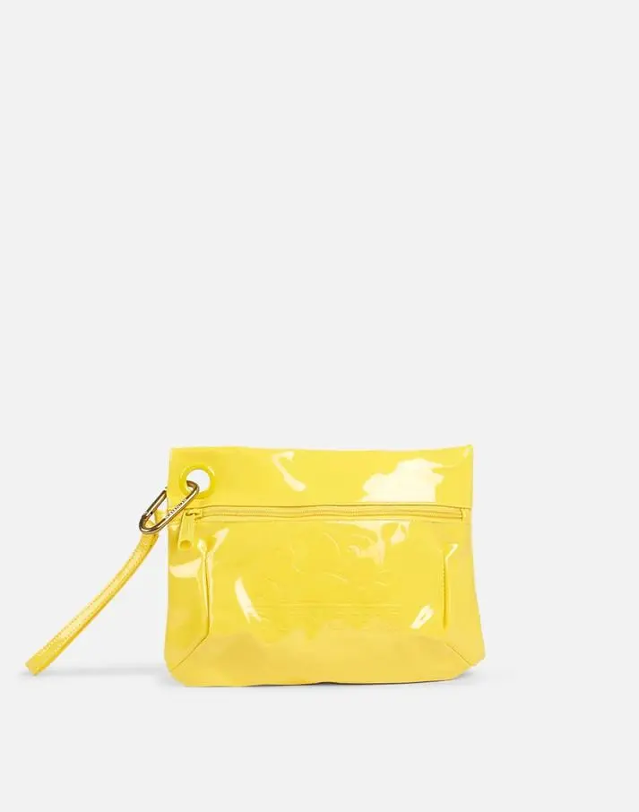 Clutch- pochette con moschettone