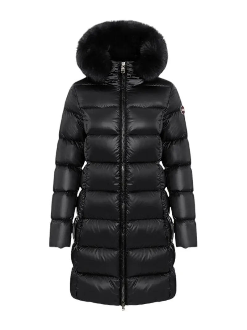 COLMAR Piumino Donna Deluxe 2221E 2YO 99 BLACK-DARK STEEL