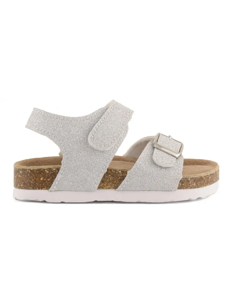 Colors Of California Ciabatta Bambine e ragazze Bio sandal microglitter - HC.3204 SIL