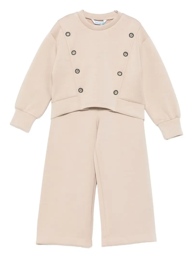 Completo beige per bambina