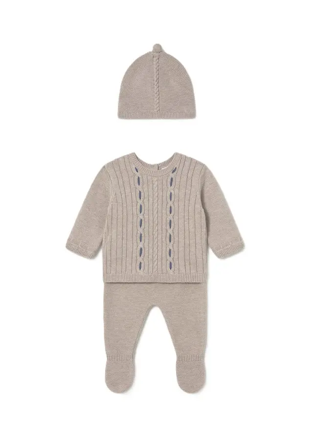 Completo beige per neonata