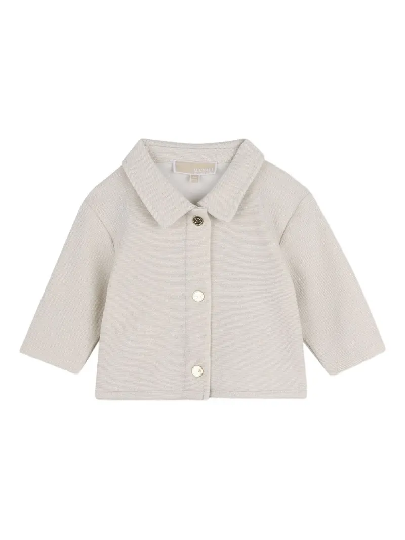 Completo bianco/beige per neonata