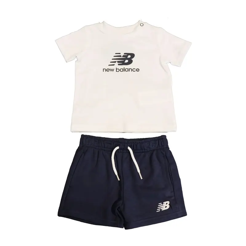 Completo bianco/blu per neonato