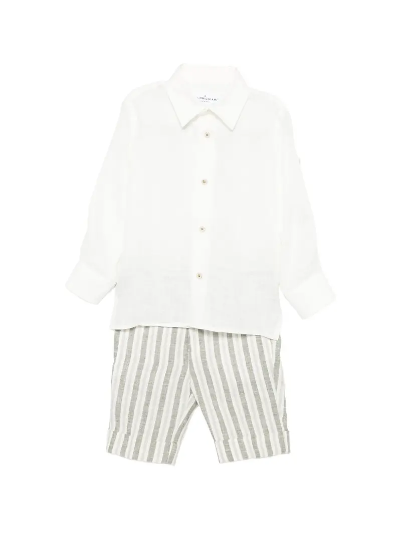 Completo bianco/verde per bambino