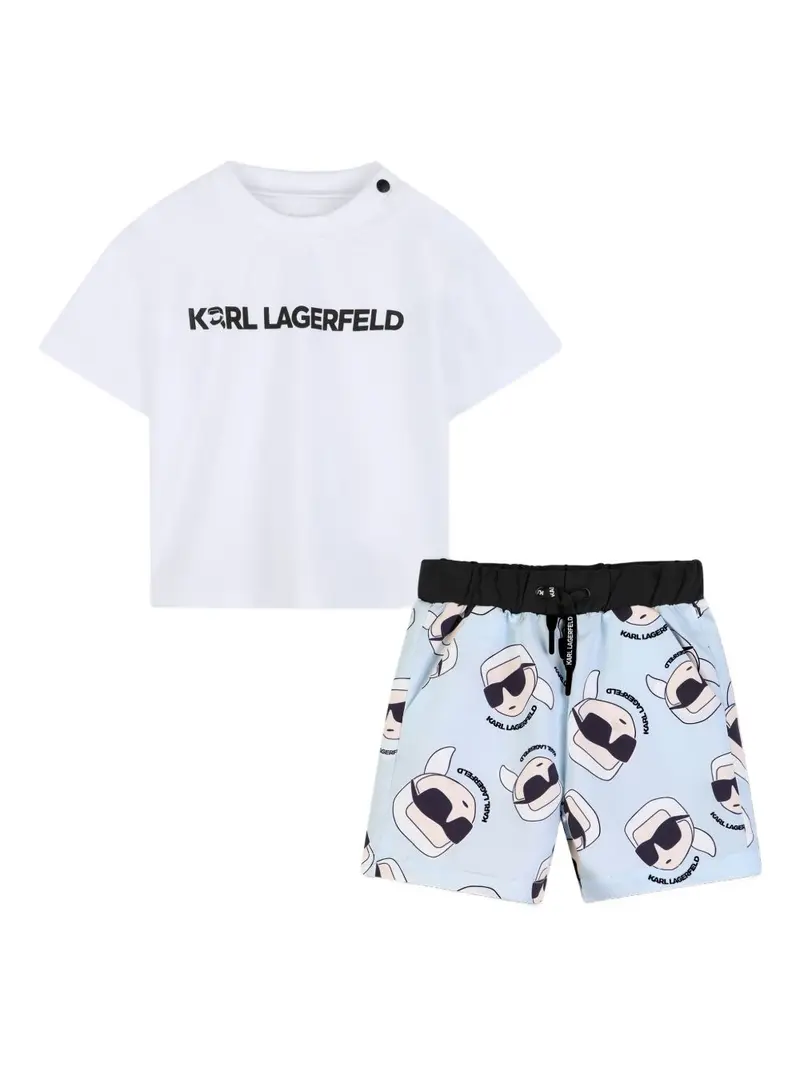 Completo blu/bianco/nero per bambino
