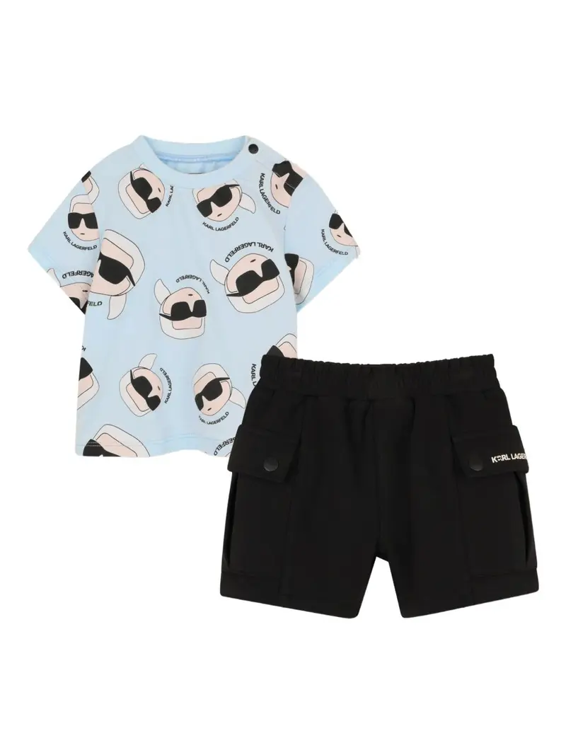 Completo blu/nero per neonato