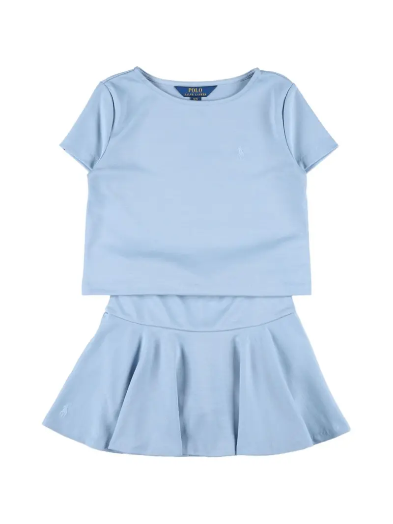 Completo celeste per bambina