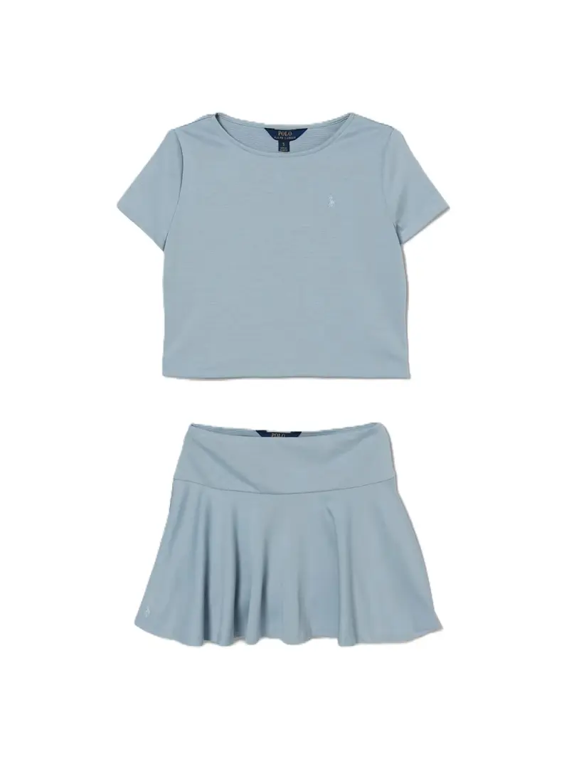 Completo celeste per bambina
