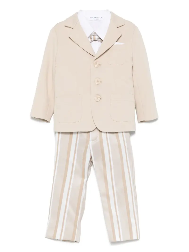 Completo elegante beige chiaro per bambino