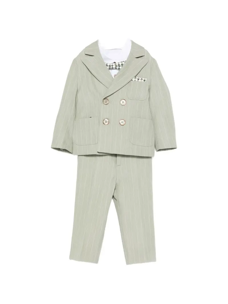 Completo elegante verde per neonato