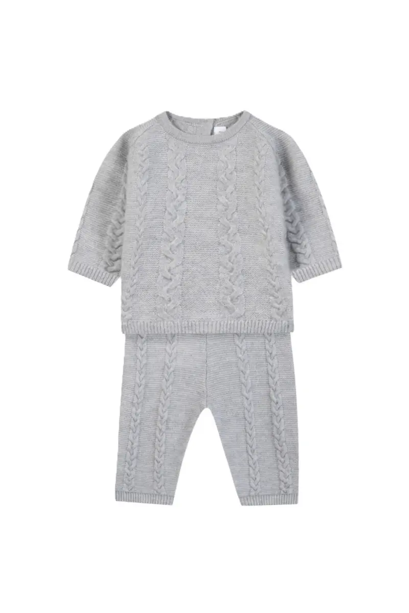 Completo grigio per neonato