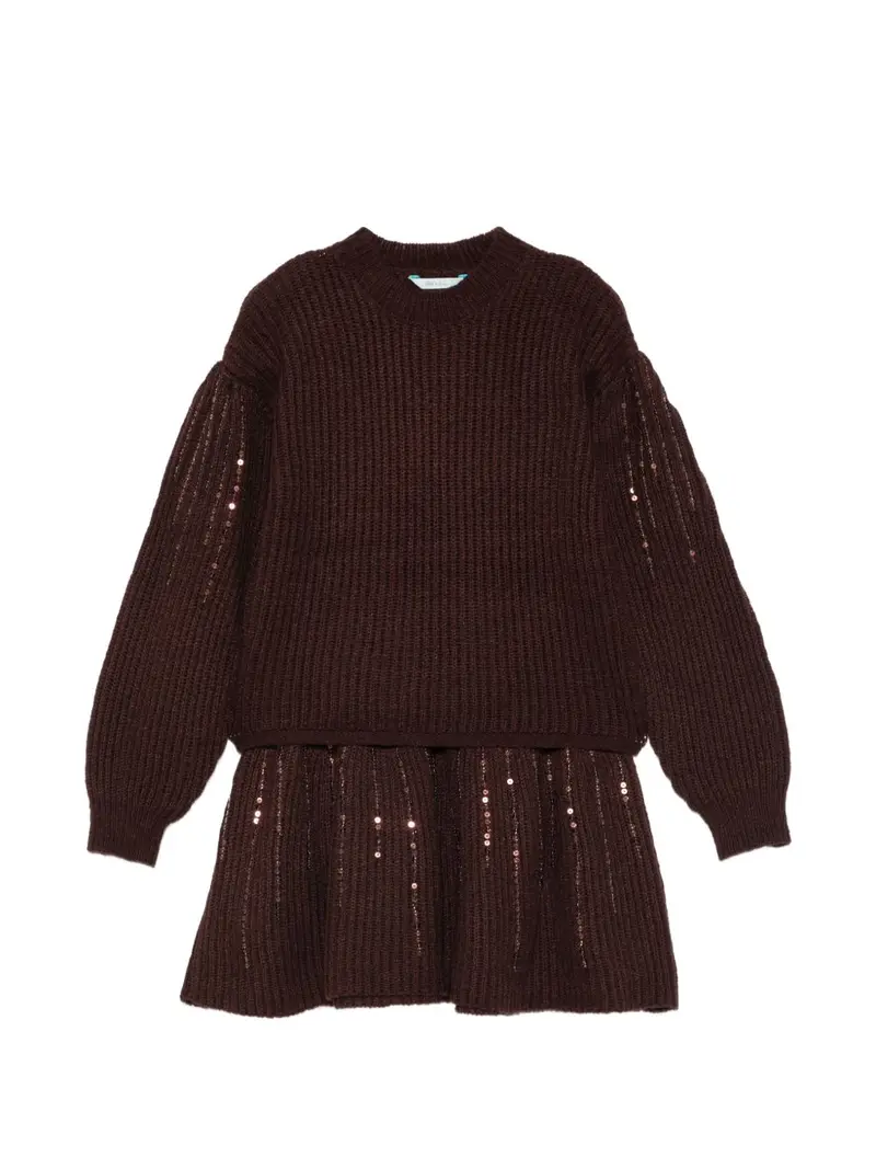 Completo marrone scuro per bambina