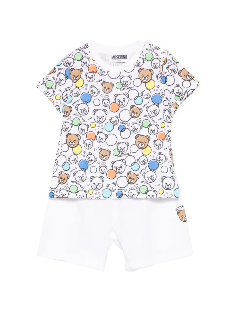 Completo multicolor/bianco per neonato