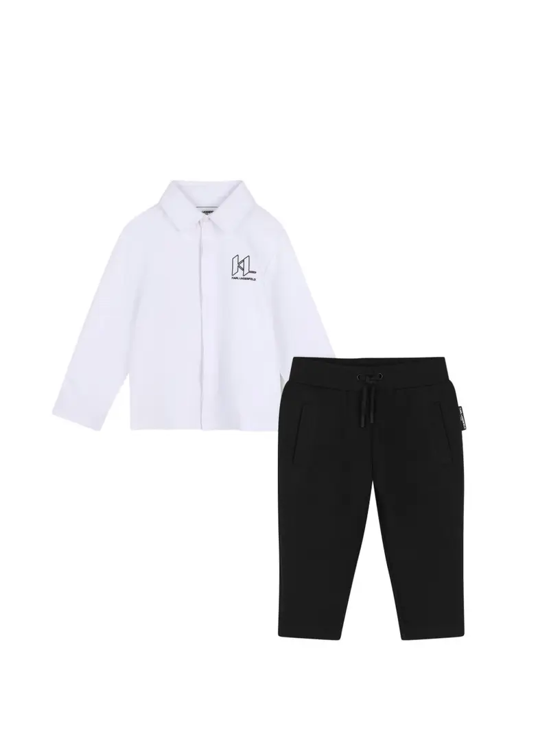 Completo nero/bianco per neonato