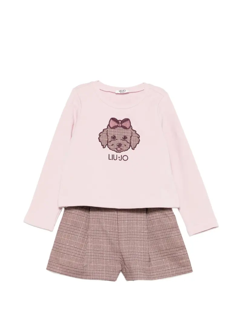 Completo rosa/marrone per bambina