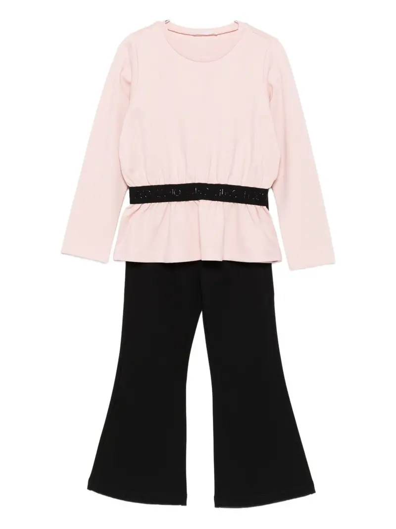 Completo rosa/nero per bambina