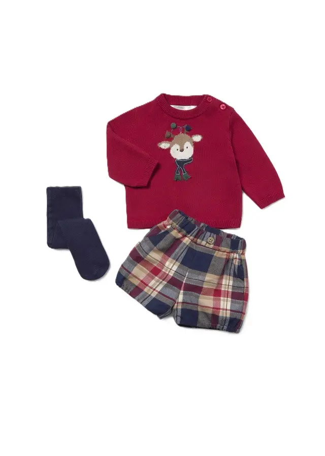 Completo rosso/blu per neonato