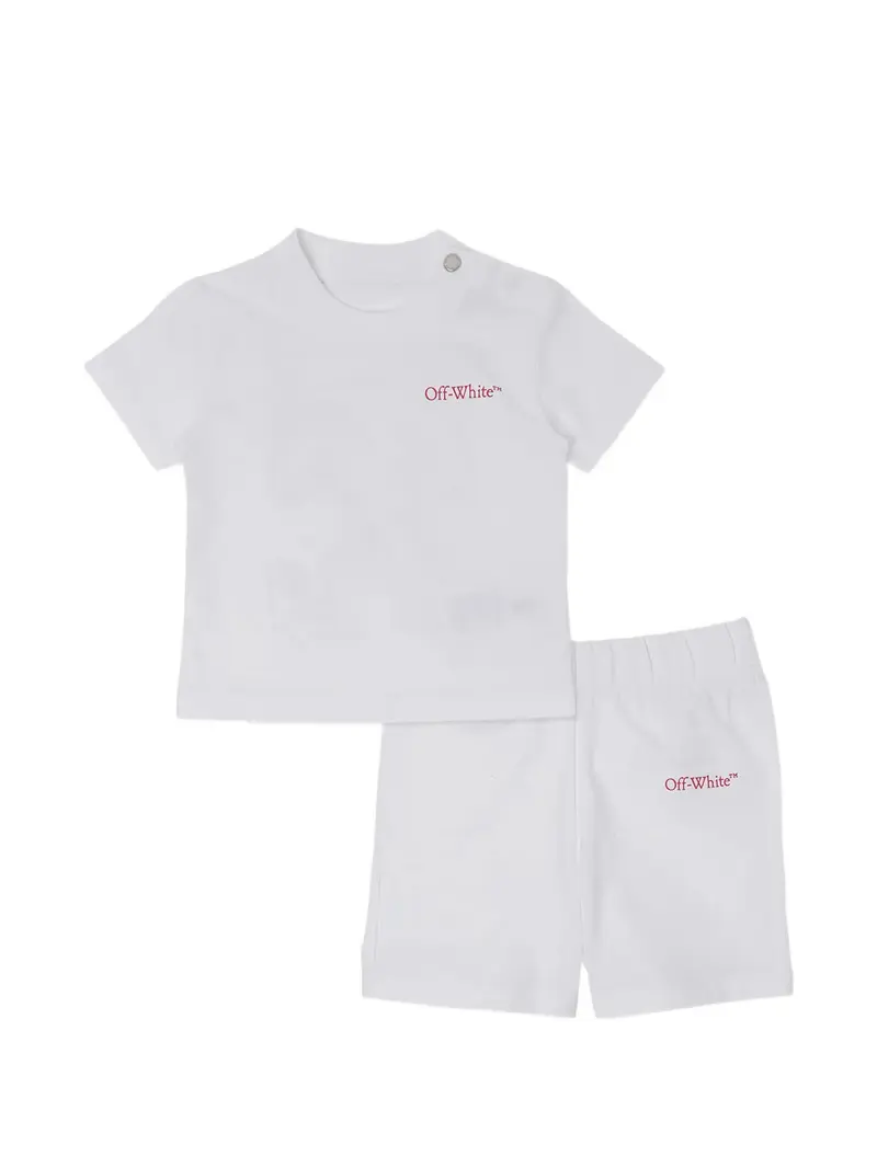 Completo sportivo bianco per neonata