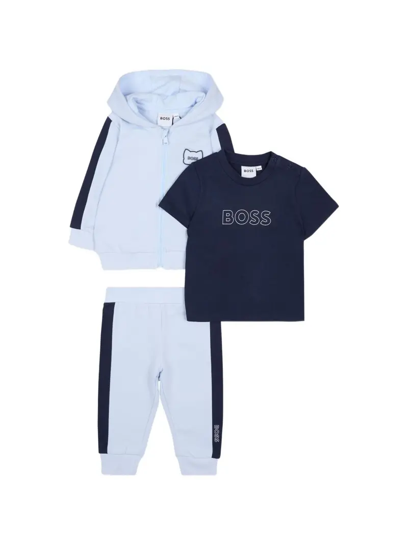 Completo sportivo celeste/blu per neonato