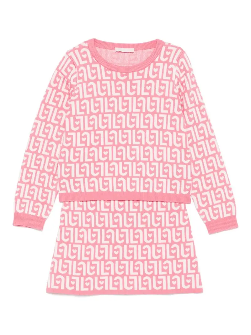 Completo sportivo rosa/bianco per bambina