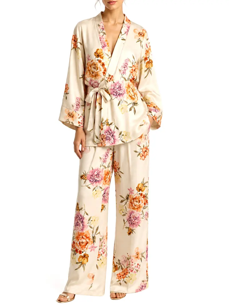 Completo Stampa Fiori - Multicolore