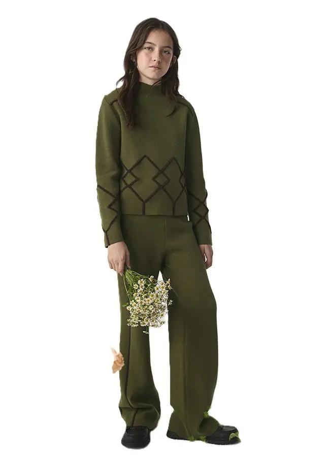 Completo verde per bambina