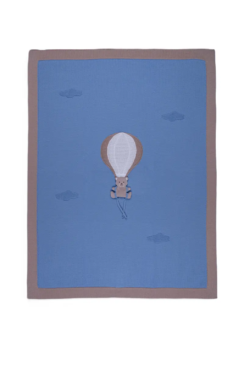 Coperta blu polvere per neonato