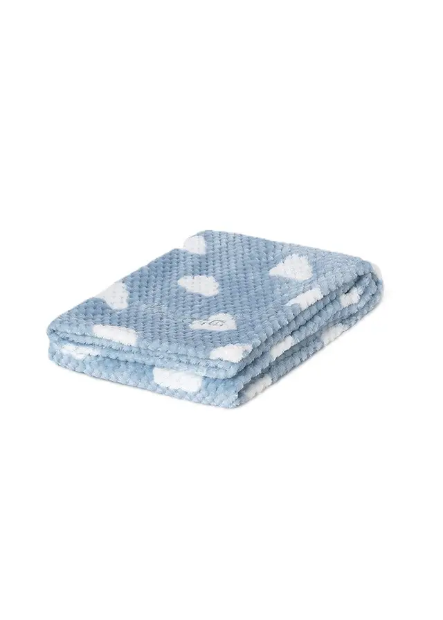 Coperta cielo/bianco per neonato