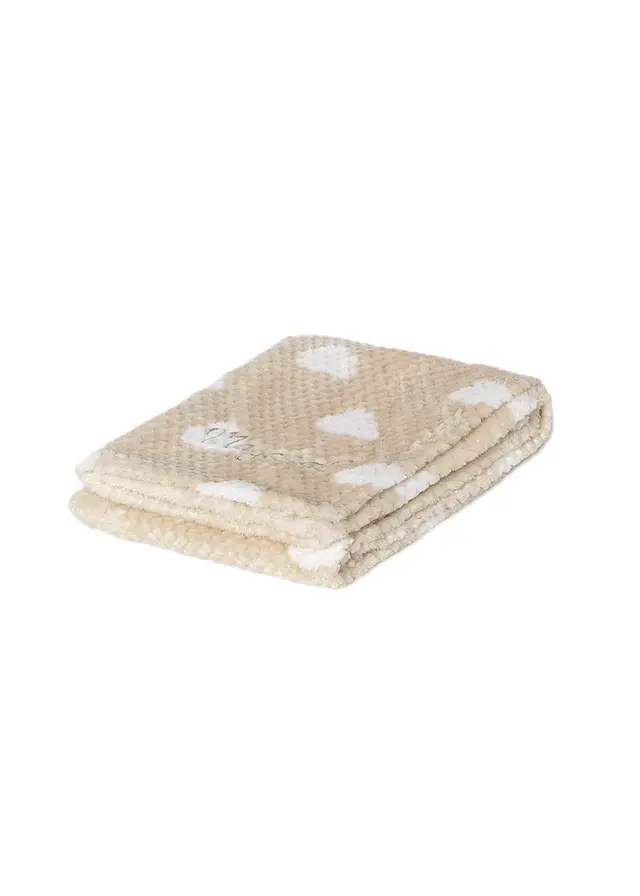 Coperta grano/bianco per neonato