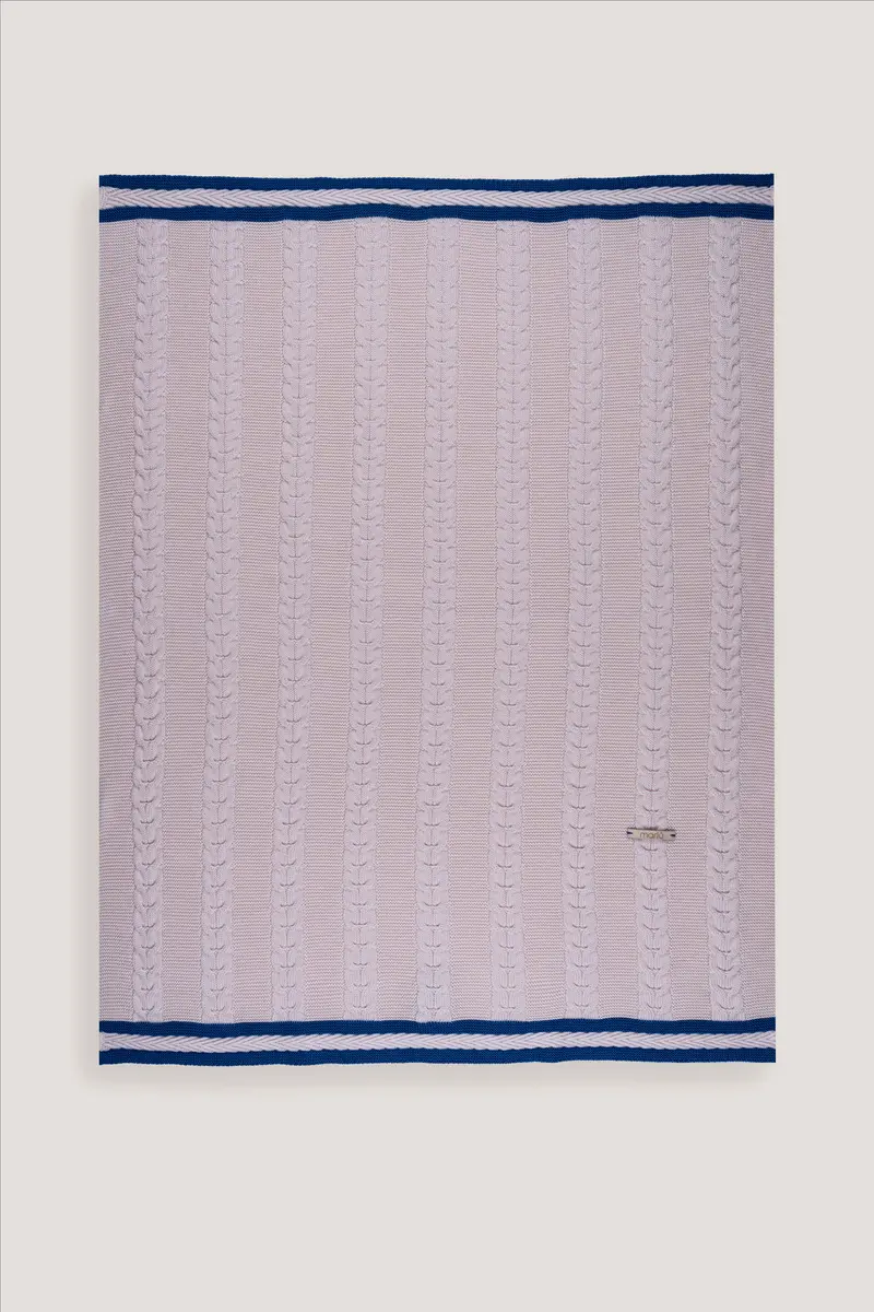 Coperta mandorla/blu per neonato