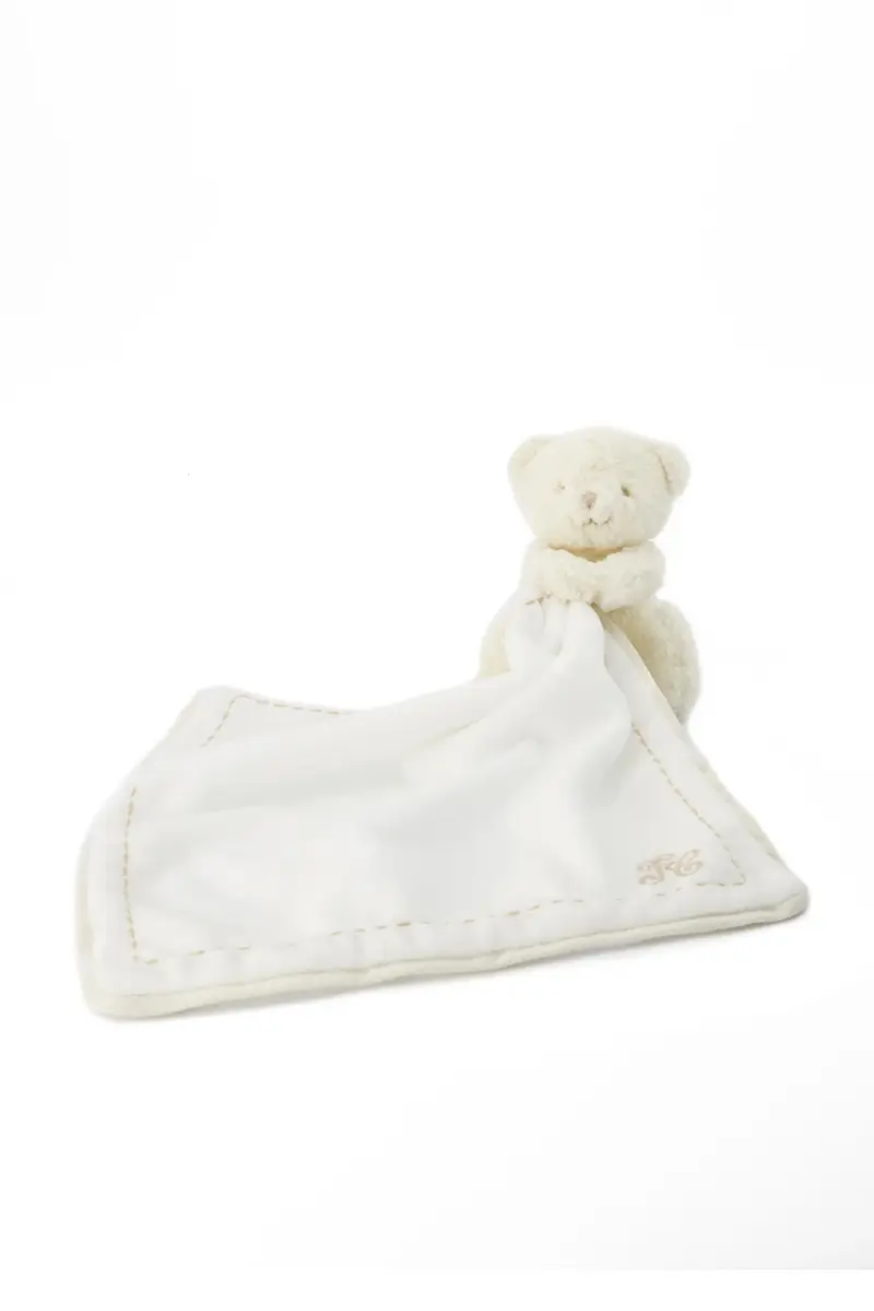 Coperta orsetto ecrù per neonato